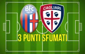 CALCIO, Tre punti sfumati per il Cagliari a Bologna (1-1)