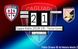 CALCIO, Coppa Italia: Cagliari-Palermo 2-1, uno-due di Pavoletti