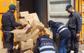 CAGLIARI, Sequestrate 12.000 calzature contraffatte in arrivo dalla Cina e dirette in Tunisia