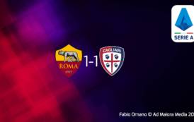 CALCIO, Cagliari sofferente ma ancora imbattuto: 1-1 in casa della Roma