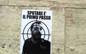 CAGLIARI, Ancora minacce al ministro Salvini sui muri di Cagliari