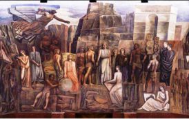 ROMA, Il restauro scopre che sotto il murale del pittore sassarese Sironi c’è Mussolini